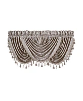 J Queen New York Sicily Waterfall Window Valance, 33" x 49"