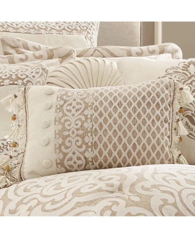 Bianco Solid White Decorative Pillows by J Queen New York