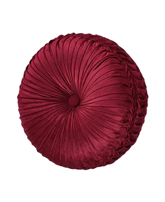 J Queen New York Maribella Tufted Decorative Pillow, 15" Round