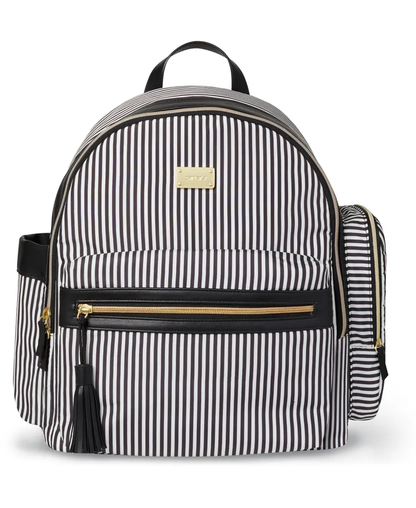 Carter's Handle It All Striped Backpack Diaper Bag