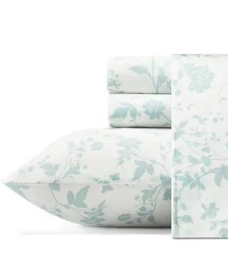 Laura Ashley Garden Palace Cotton Sateen 4 Piece Sheet Set