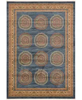 Bayshore Home Ojas Oja2 Navy Blue 7' x 10' Area Rug