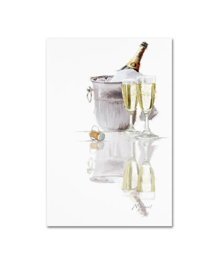 The Macneil Studio 'Champagne' Canvas Art - 16" x 24"