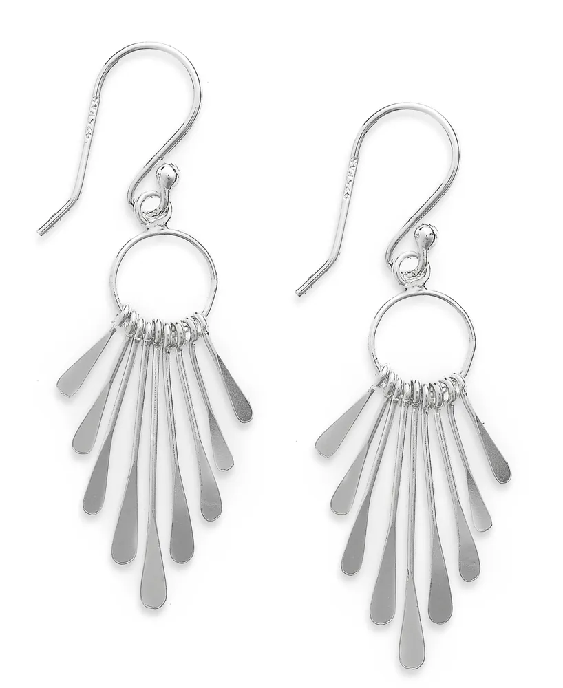 Giani Bernini Paddle Drop Earrings in Sterling Silver, Created for Macy's