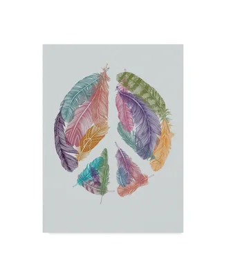 Rachel Caldwell 'Feathers For Peace' Canvas Art - 14" x 19"