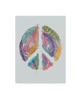 Rachel Caldwell 'Feathers For Peace' Canvas Art - 14" x 19"