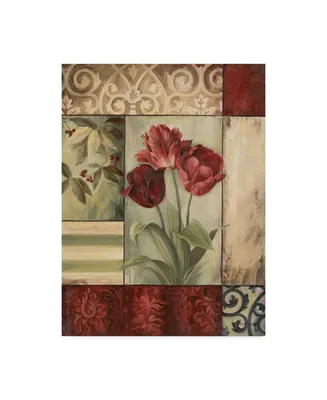 Lisa Audit 'Three Tulips' Canvas Art