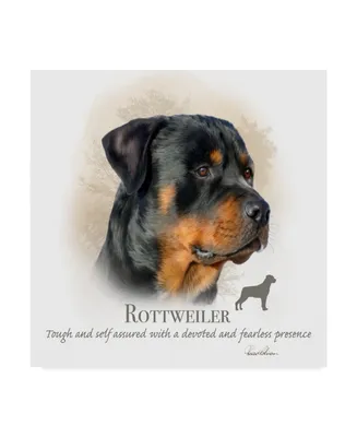 Howard Robinson 'Rottweiler' Canvas Art - 35" x 35"