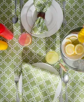 Design Import Lattice Outdoor Tablecloth with Zipper 60" x 84"