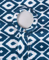 Ikat Outdoor Tablecloth with Zipper 60" Round