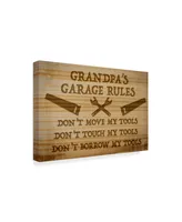 Jean Plout 'Grandpas Garage Rules' Canvas Art