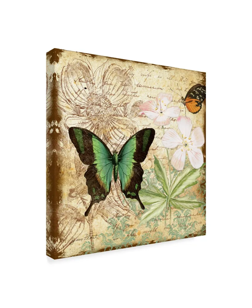 Jean Plout 'Inspirational Butterflies 3' Canvas Art - 14" x 14"