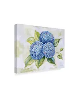 Jean Plout 'Hydrangeas 1' Canvas Art - 19" x 14"