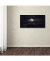 Kurt Shaffer 'Full Moon in Aquarius' Canvas Art - 24" x 47"