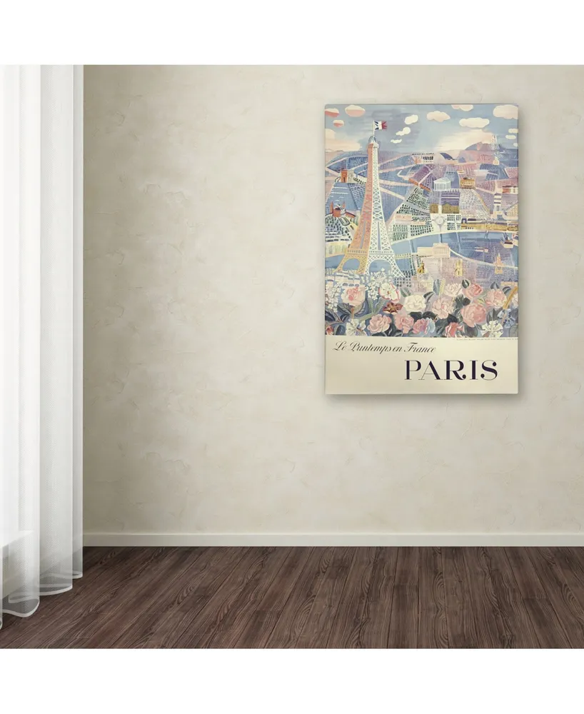 Vintage Apple Collection 'Printemps Paris' Canvas Art - 12" x 19"