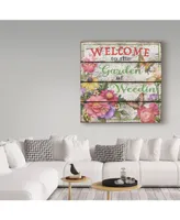 Jean Plout 'Country Garden Sign' Canvas Art - 24" x 24"