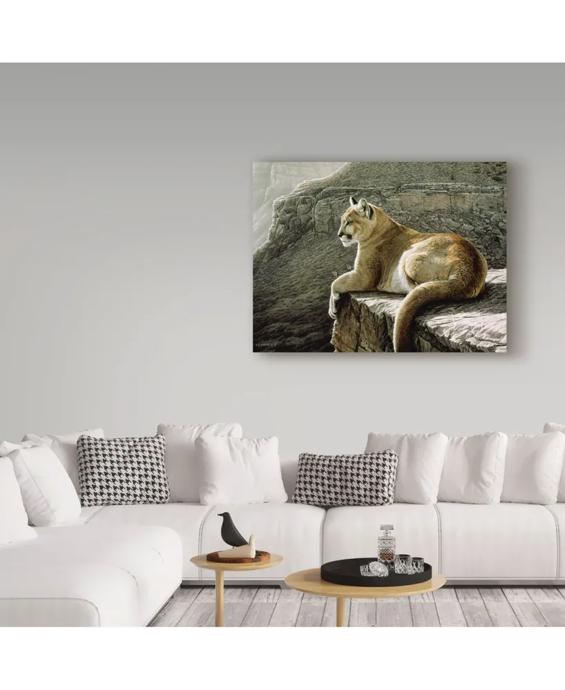 Ron Parker 'Rimrock Cougar' Canvas Art - 14" x 19"