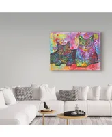 Dean Russo '2 Cats' Canvas Art - 14" x 19"