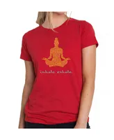 Women's Premium Word Art T-Shirt - Inhale Exhale