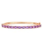 Amethyst (6 ct. t.w.) Bangle in 18k Rose Gold over Sterling Silver