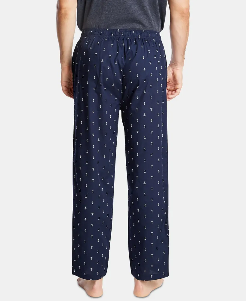 Nautica Men's Cotton Anchor-Print Pajama Pants