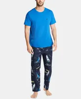 Nautica Men's Cotton Sailboat-Print Pajama Pants