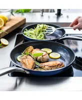 Blue Diamond Diamond-Infused 9.5" and 11" Frying Pan Set.