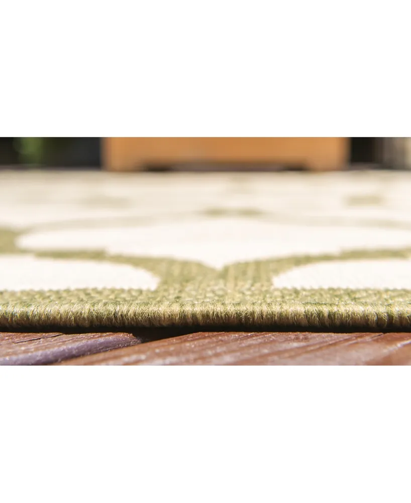 Bayshore Home Outdoor Pashio Pas5 Olive 7' x 10' Area Rug