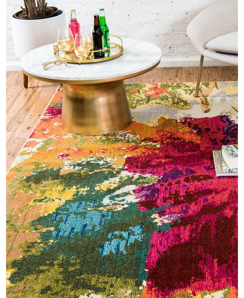 Bayshore Home Newwolf New8 Multi 5' x 8' Area Rug