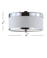 Jonathan Y David 15" Metal Led Flush Mount