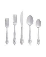 Riverridge Rose 46 Piece Monogrammed Flatware Set - Z, Service for 8