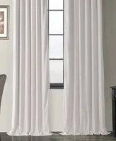 Half Price Drapes Porcelain White Signature Velvet Blackout Curtain