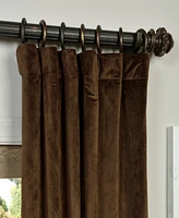 Half Price Drapes Java Signature Velvet Blackout Curtain