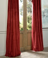 Half Price Drapes Burgundy Signature Velvet Blackout Curtain