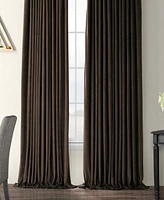 Half Price Drapes Java Signature Extra Wide Velvet Blackout Curtain