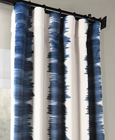 Half Price Drapes Flambe Blue Striped Room Darkening Curtain