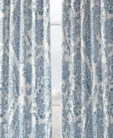 Half Price Drapes Tea Time China Blue Floral Room Darkening Curtain