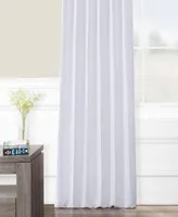 Half Price Drapes Crisp White French Linen Room Darkening Curtain