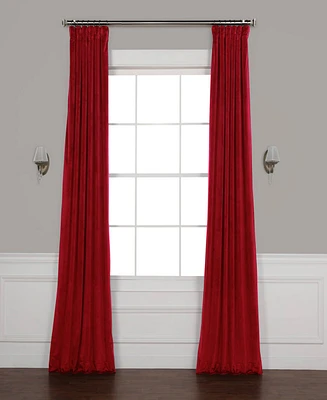 Half Price Drapes Cinema Red Heritage Plush Velvet Room Darkening Curtain