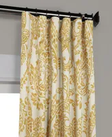 Half Price Drapes Tea Time Yellow Floral Room Darkening Curtain