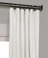 Half Price Drapes Whisper White Solid Cotton Hotel Blackout Curtain