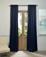 Half Price Drapes Navy Blue Room Darkening Curtain