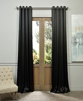 Half Price Drapes Jet Black Grommet Room Darkening Curtain