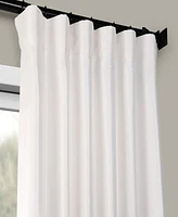 Half Price Drapes Eggshell Faux Silk Taffeta Blackout Curtain