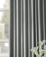 Half Price Drapes Platinum Faux Silk Taffeta Blackout Curtain