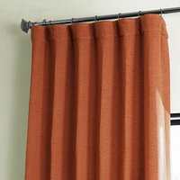 Half Price Drapes Persimmon Textured Bellino Room Darkening Curtain