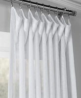 Half Price Drapes Double Layered White Extra Wide Sheer Curtain