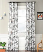 Half Price Drapes Antique Elm Floral Room Darkening Curtain