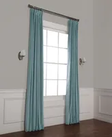 Half Price Drapes Skylark Blue Signature Velvet Blackout Curtain