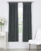 Half Price Drapes Natural Grey Signature Velvet Blackout Curtain